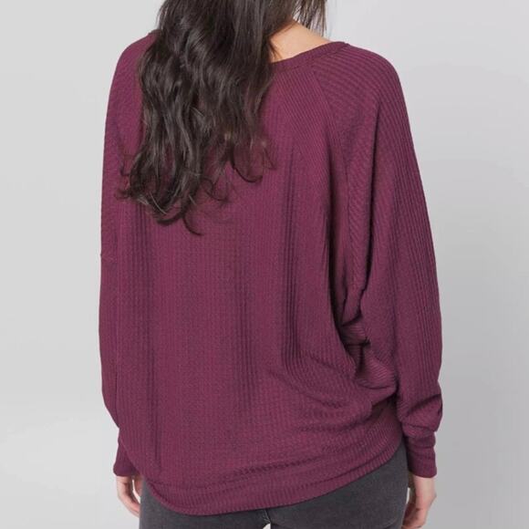 Free People Santa Clara Waffle Knit Thermal - Picture 2 of 3